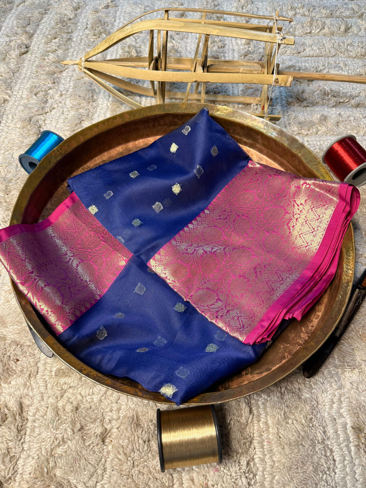 Eccentric zari weave Softsilk Banarasi Saree