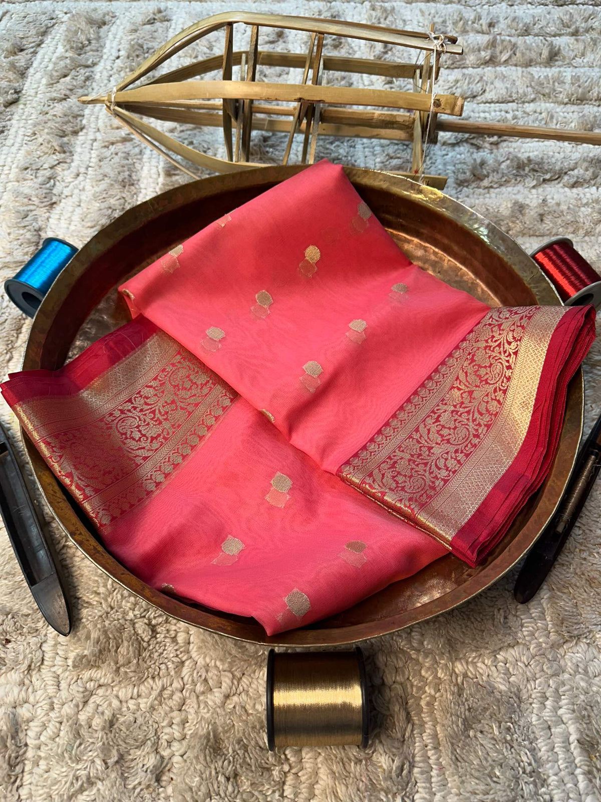 Eccentric zari weave Softsilk Banarasi Saree