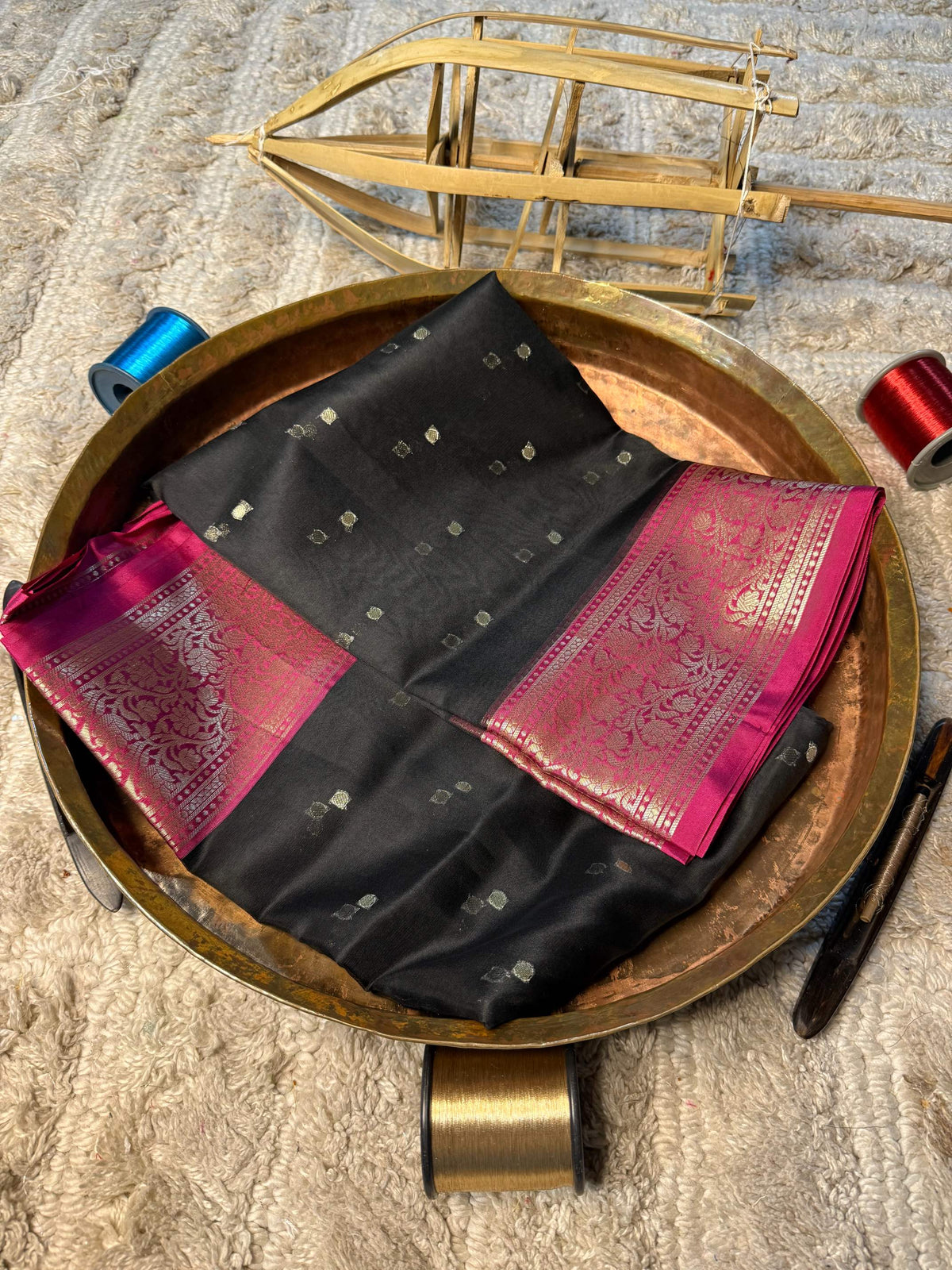 Eccentric zari weave Softsilk Banarasi Saree
