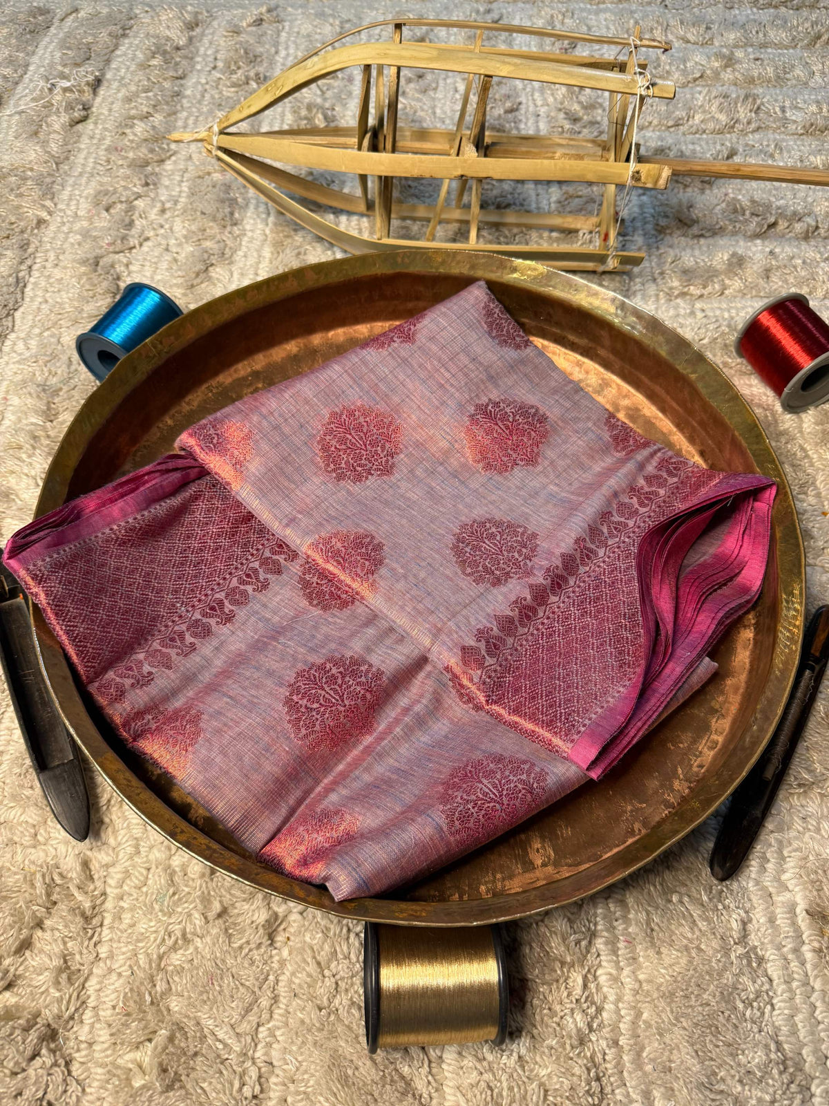 Eccentric zari weave Softsilk Banarasi Saree