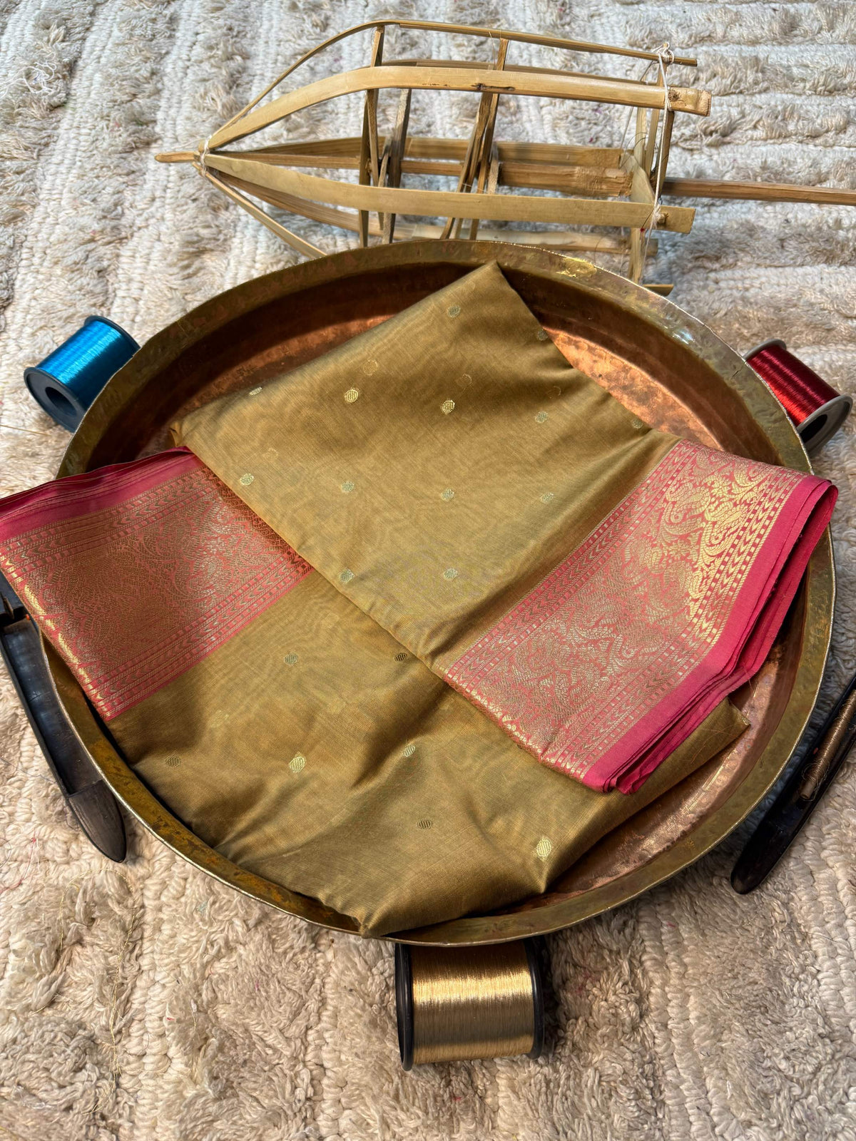 Eccentric zari weave Softsilk Banarasi Saree