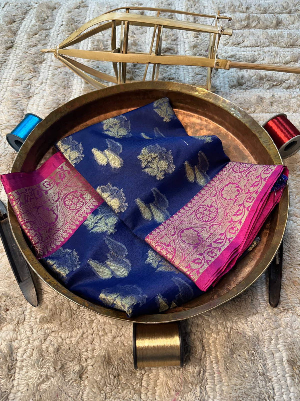 Eccentric zari weave Softsilk Banarasi Saree