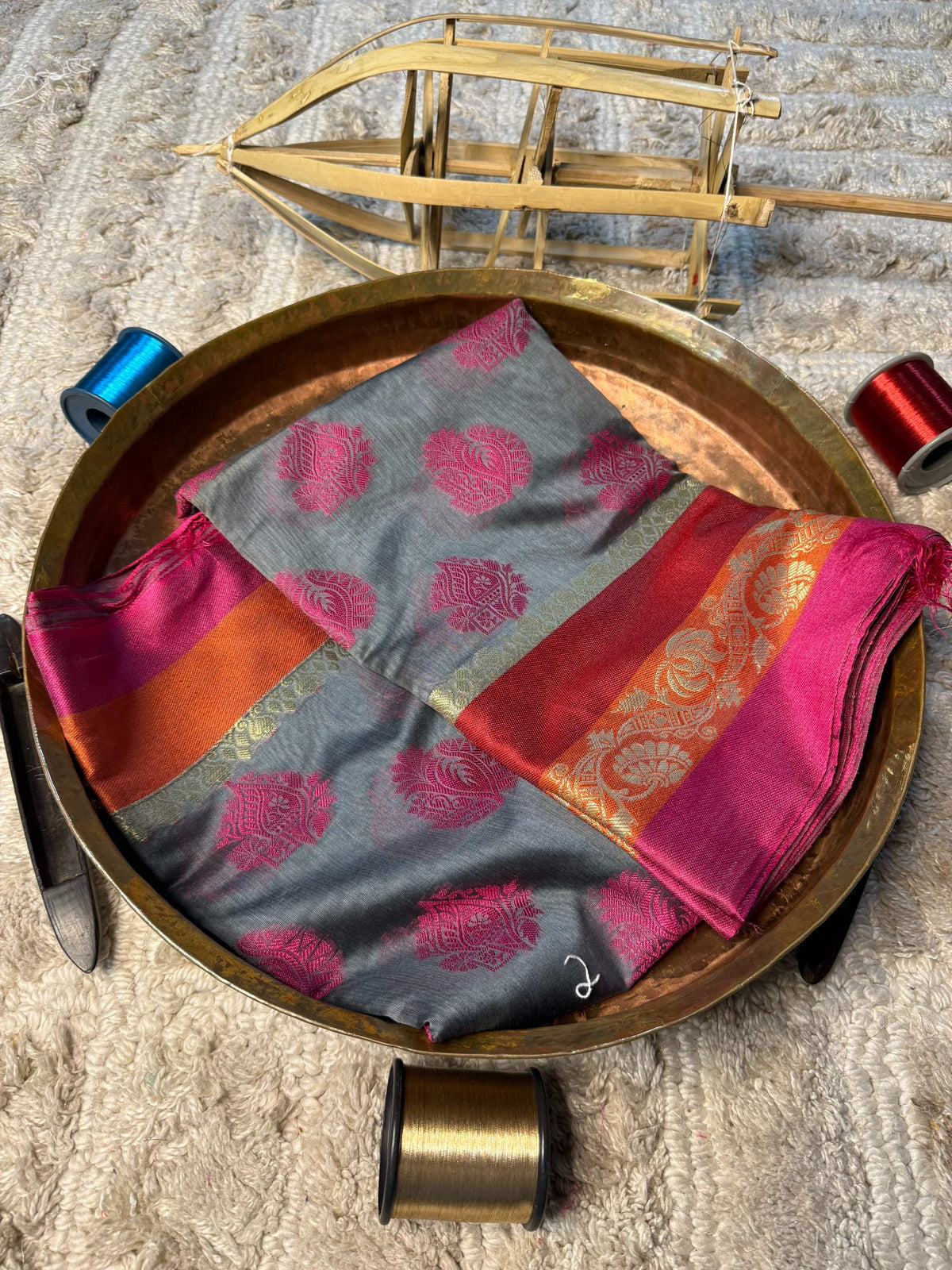 Eccentric zari weave Softsilk Banarasi Saree