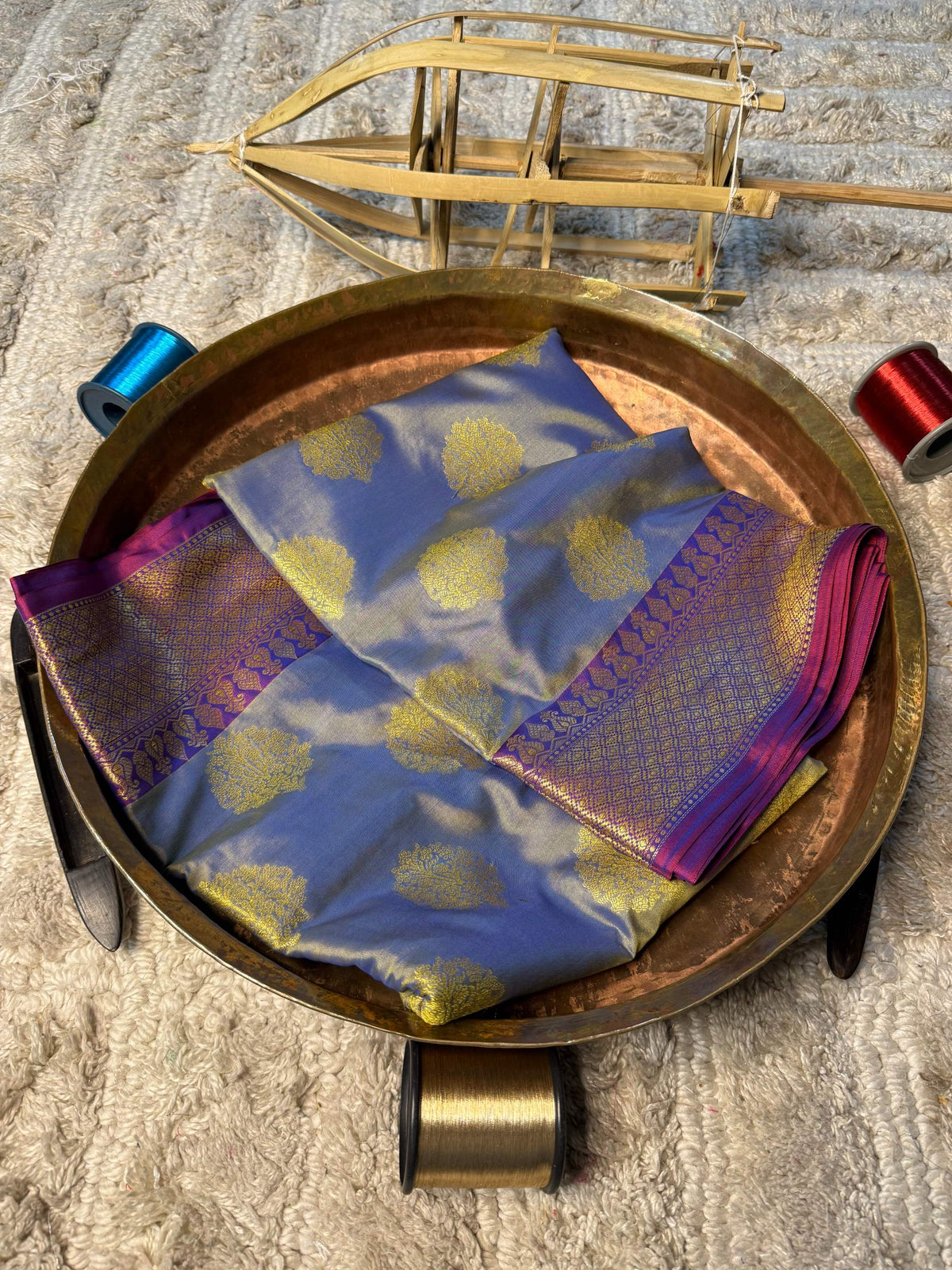 Eccentric zari weave Softsilk Banarasi Saree