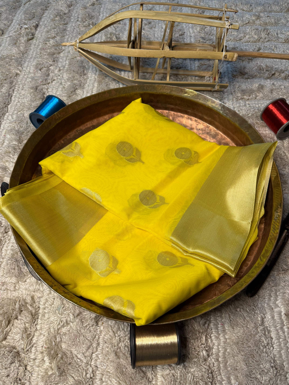 Eccentric zari weave Softsilk Banarasi Saree