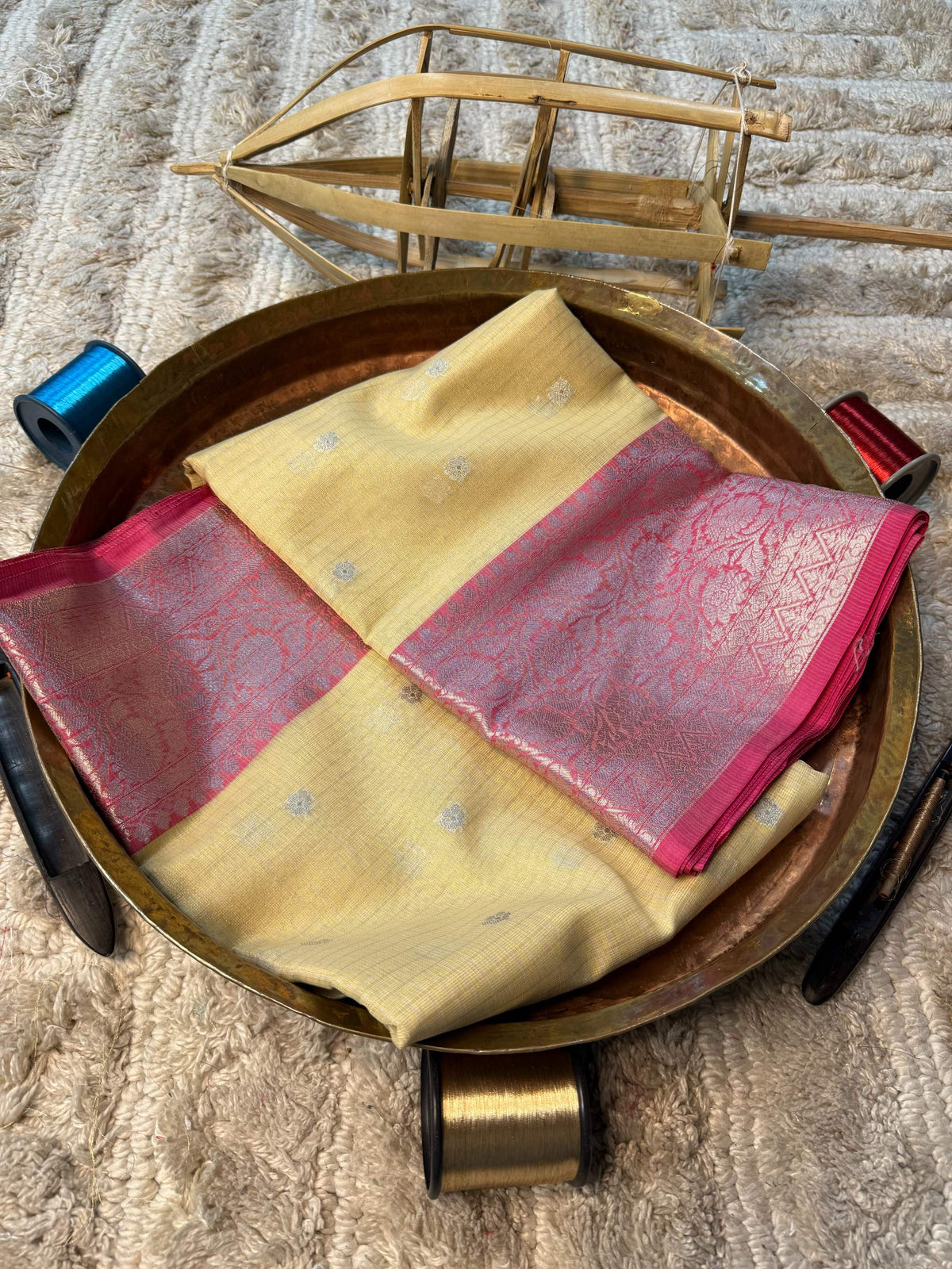 Eccentric zari weave Softsilk Banarasi Saree