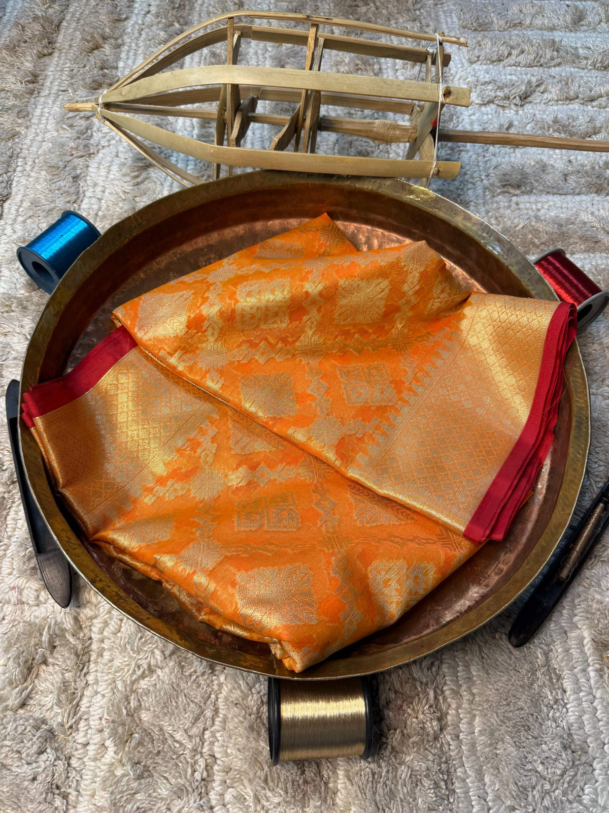 Eccentric zari weave Softsilk Banarasi Saree