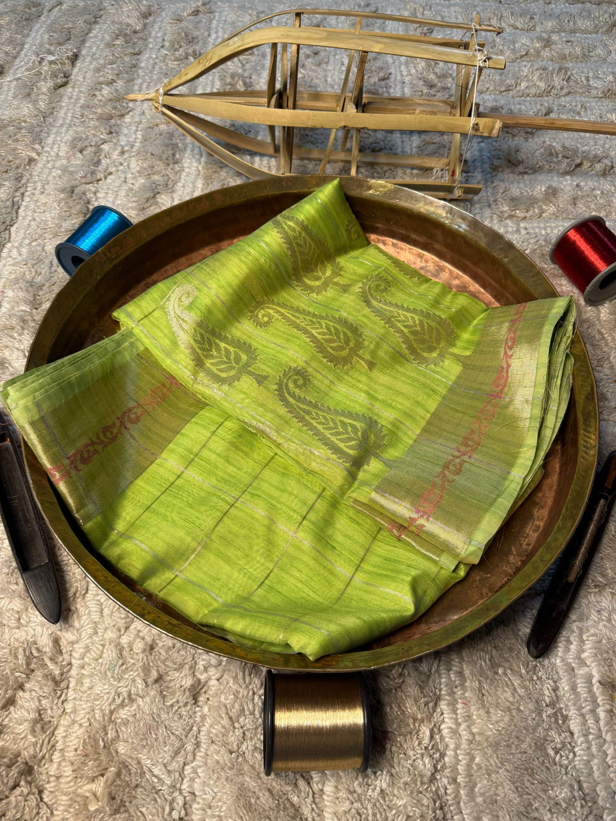 Eccentric zari weave Softsilk Banarasi Saree