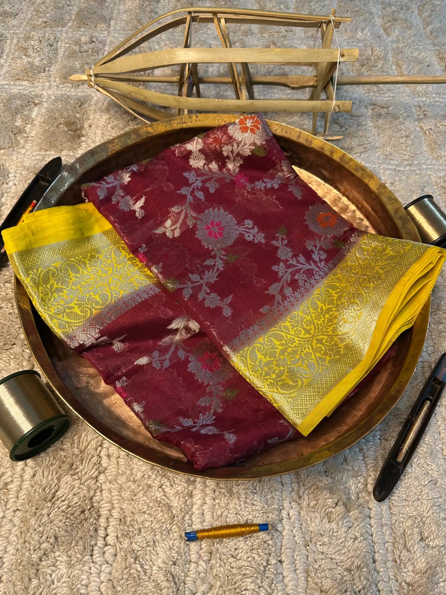 Eccentric Zari Weave Softsilk Banarasi Saree