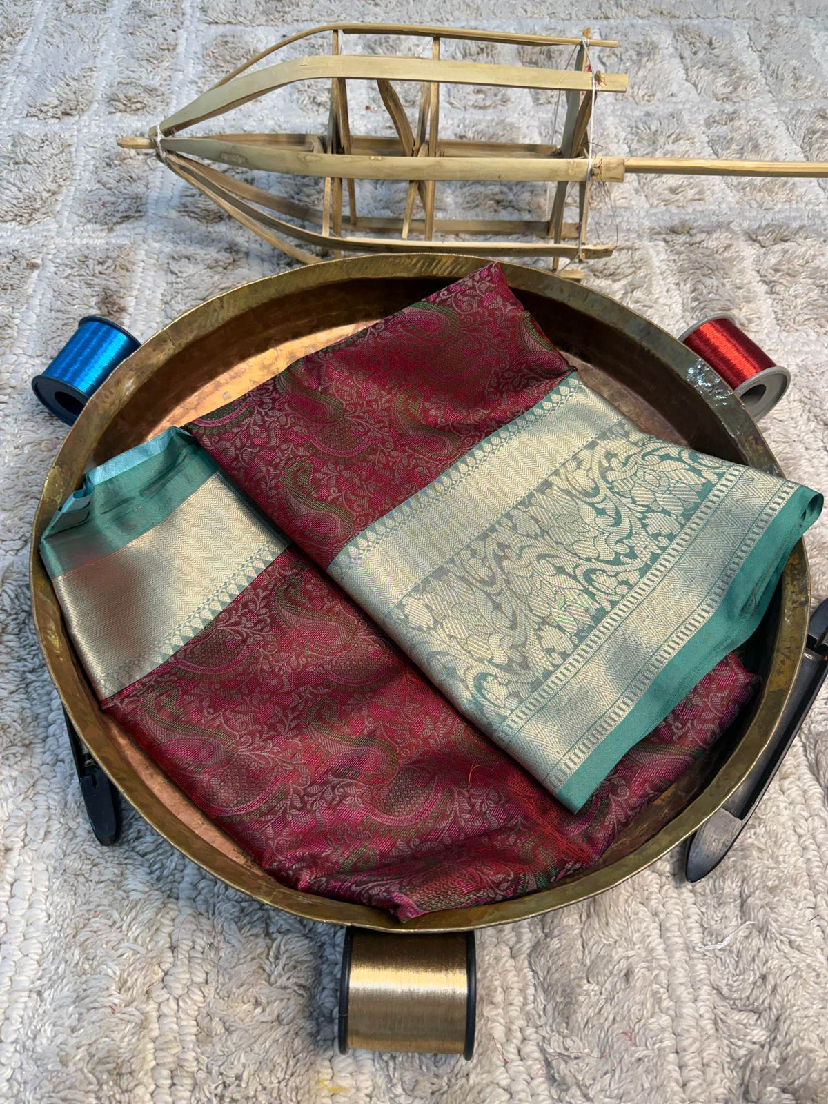 Eccentric zari weave Softsilk Banarasi Saree