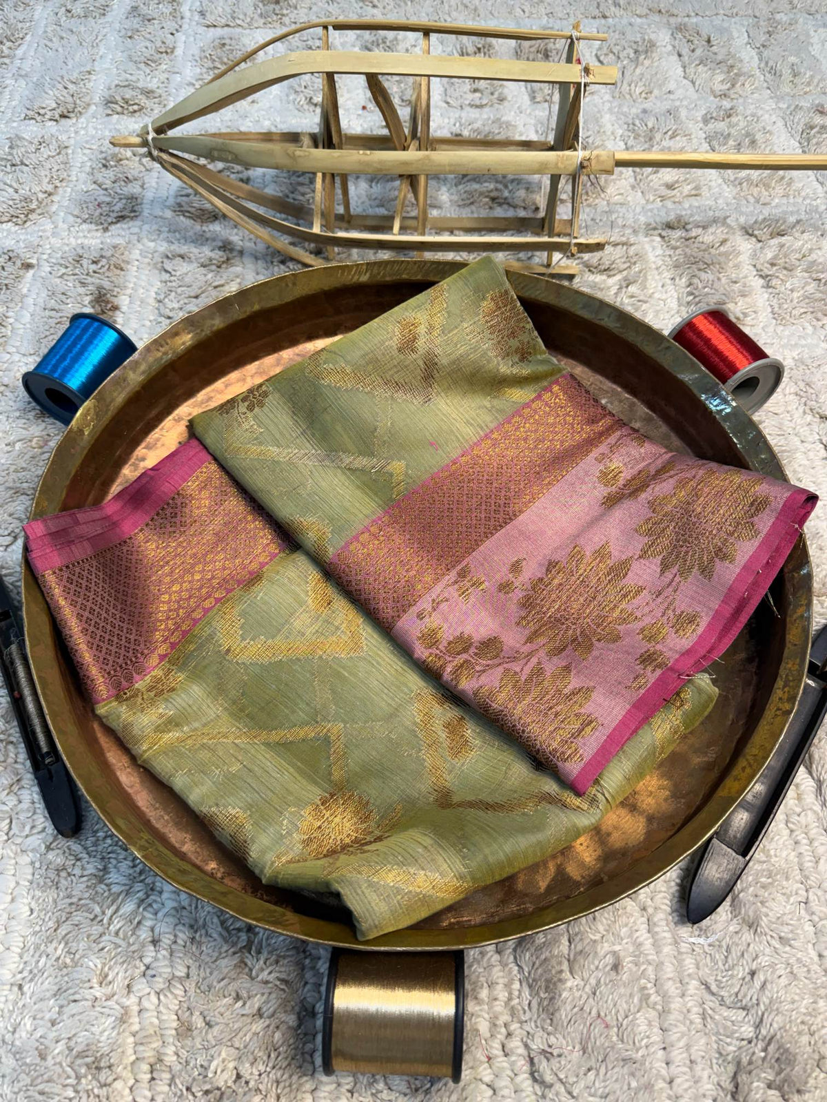 Eccentric zari weave Softsilk Banarasi Saree