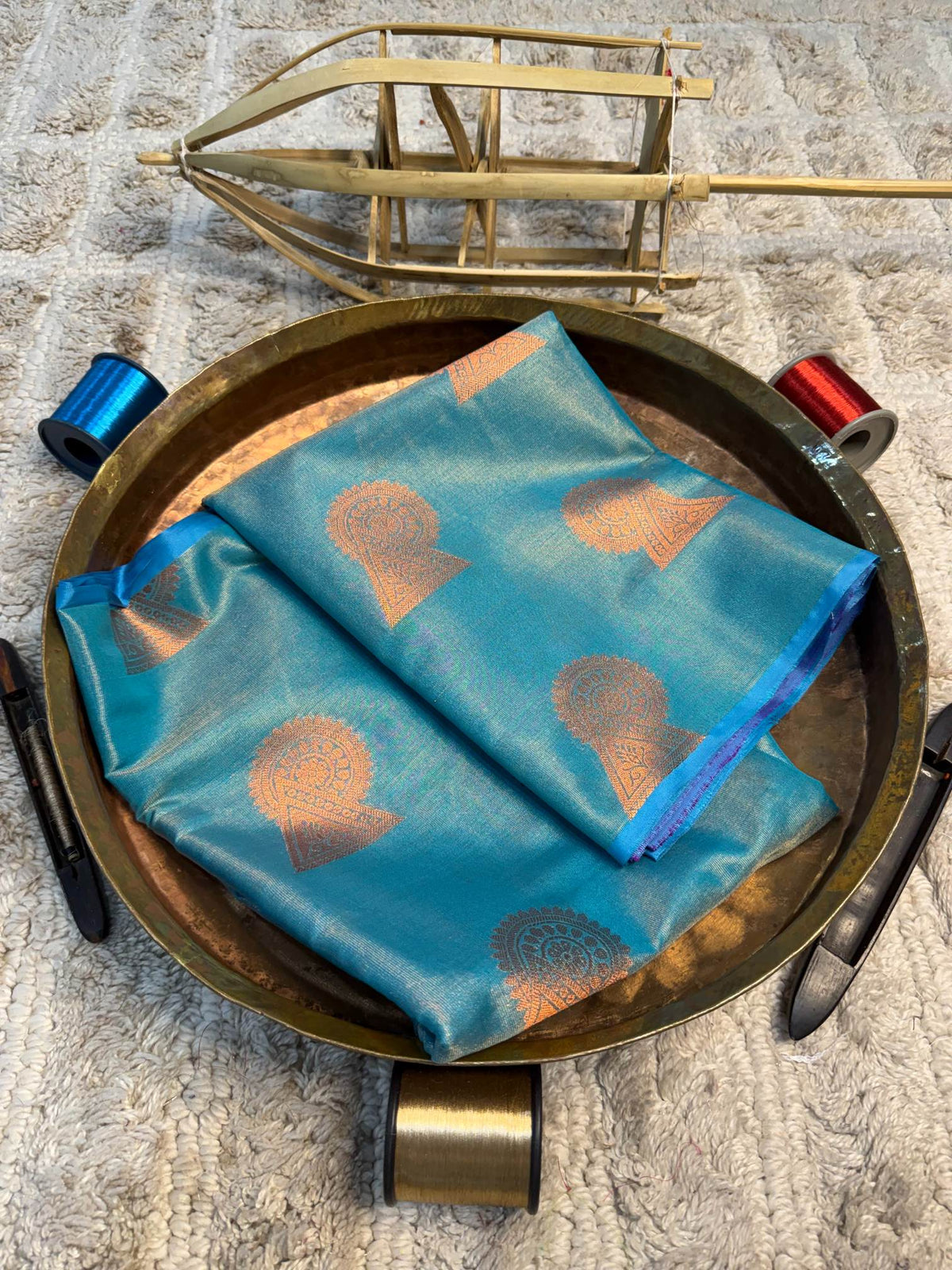 Eccentric zari weave Softsilk Banarasi Saree