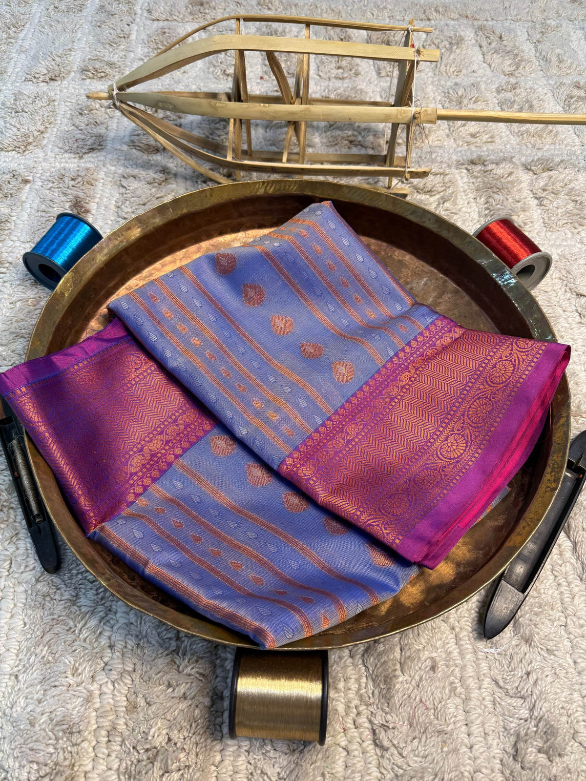Eccentric zari weave Softsilk Banarasi Saree