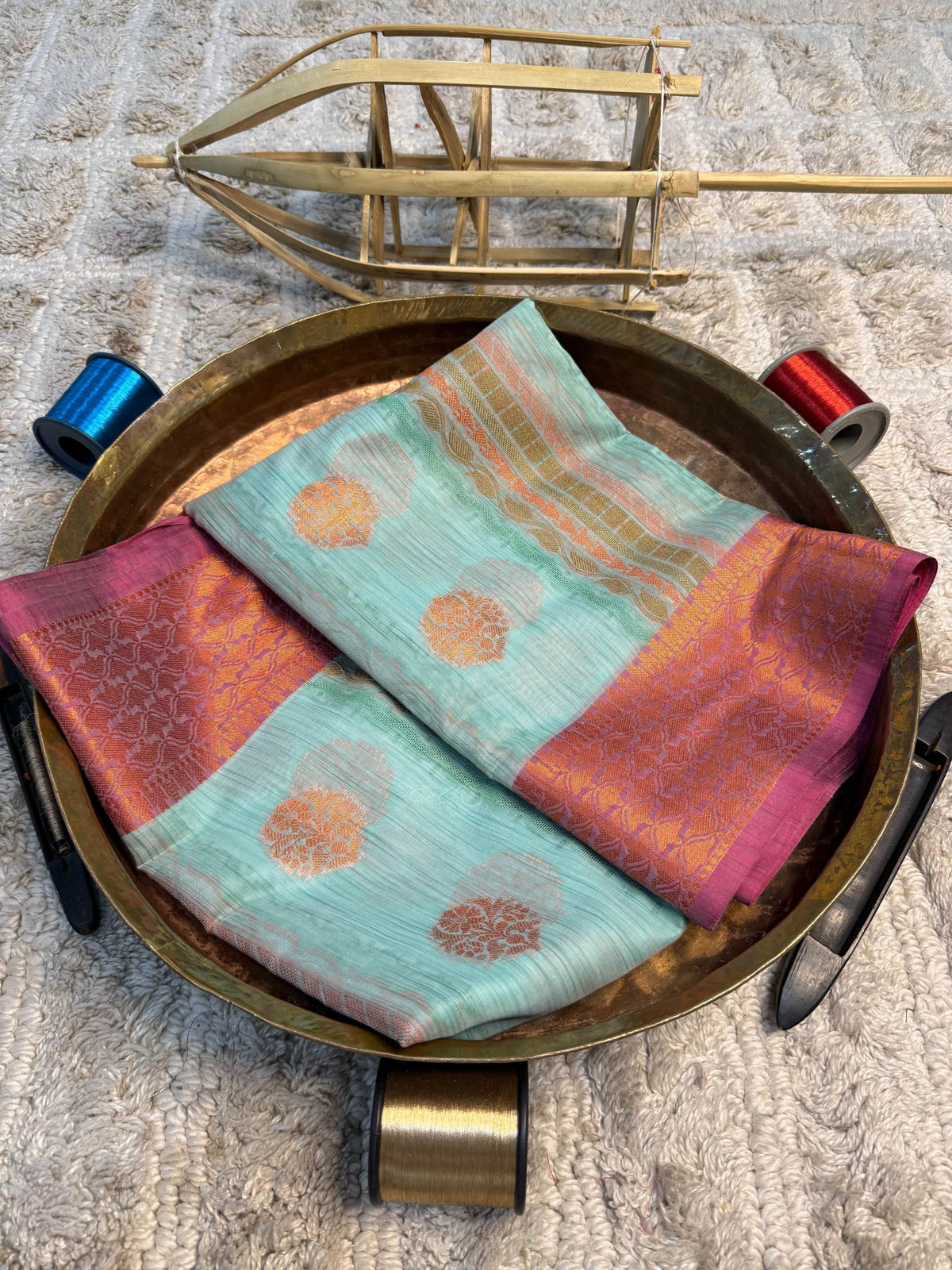 Eccentric zari weave Softsilk Banarasi Saree