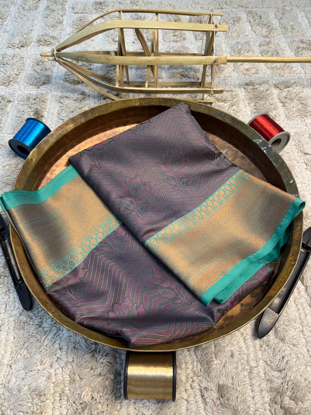 Eccentric zari weave Softsilk Banarasi Saree
