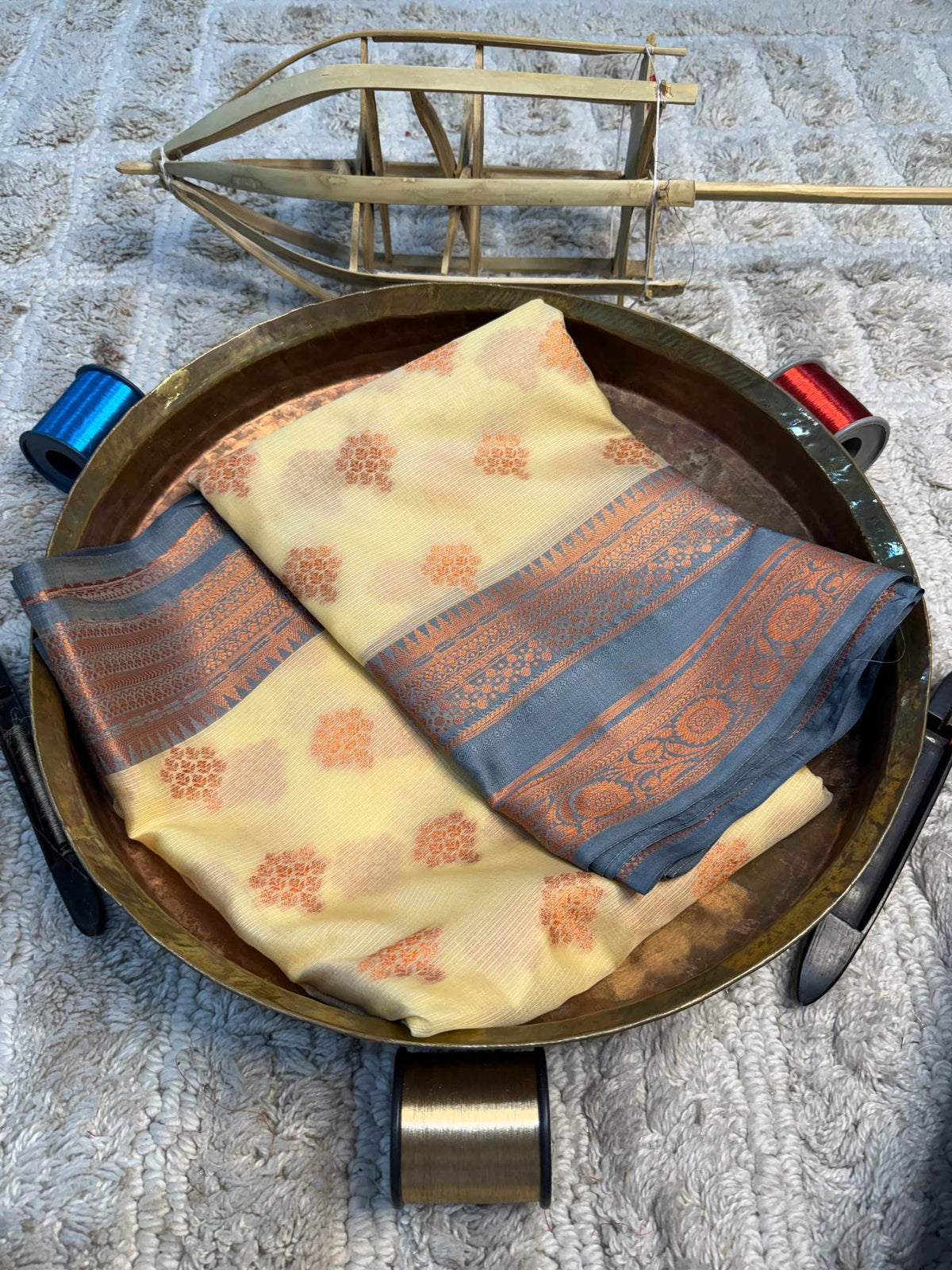 Eccentric zari weave Softsilk Banarasi Saree