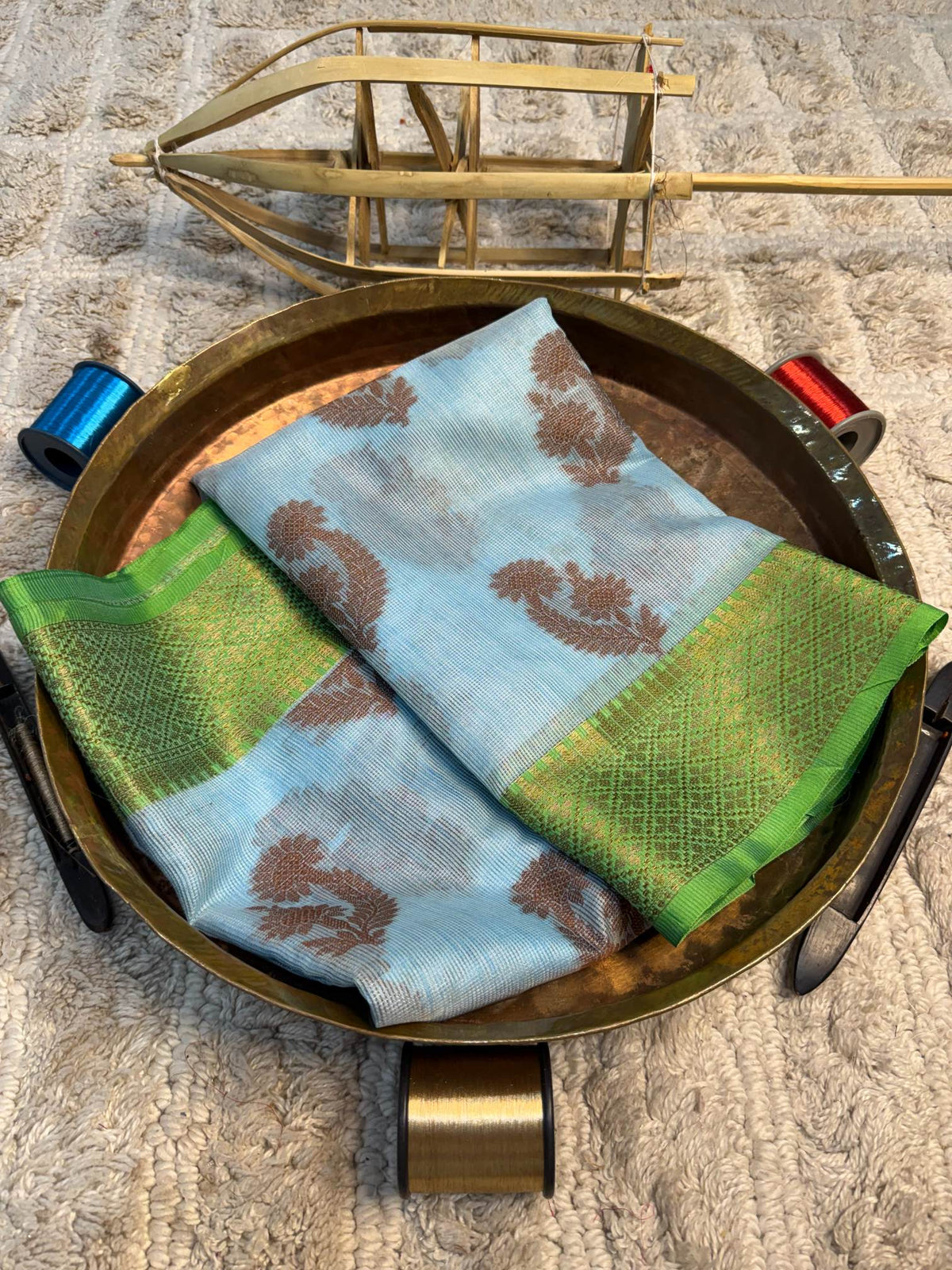 Eccentric zari weave Softsilk Banarasi Saree