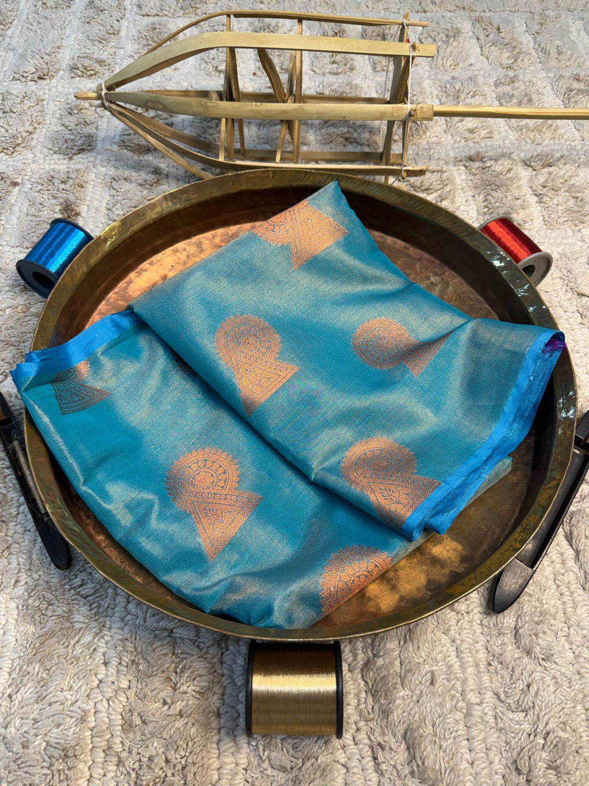 Eccentric zari weave Softsilk Banarasi Saree