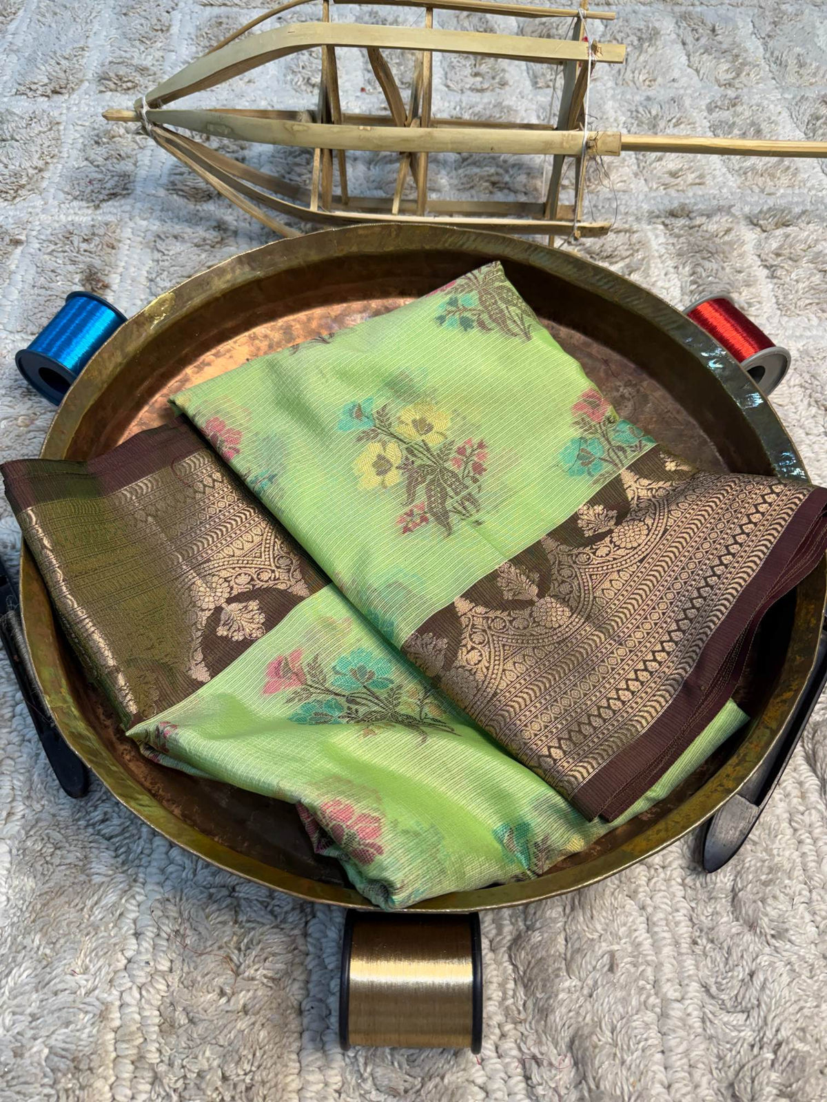 Eccentric zari weave Softsilk Banarasi Saree