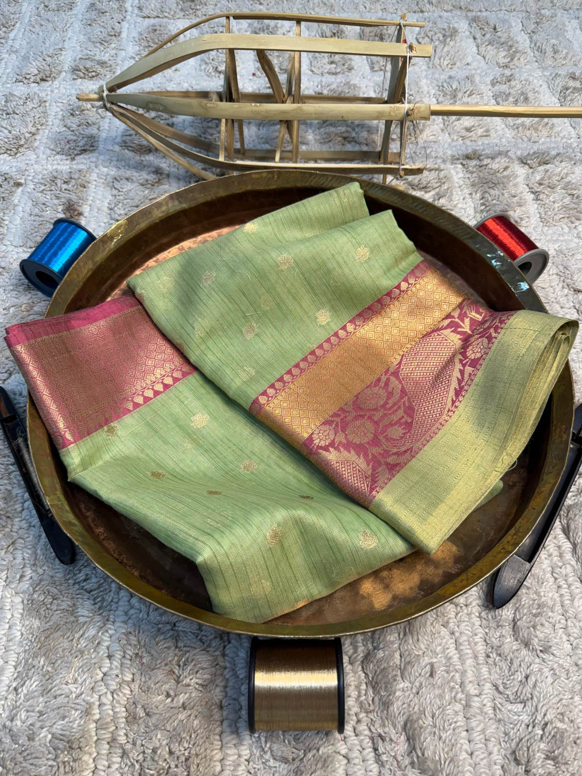 Eccentric zari weave Softsilk Banarasi Saree
