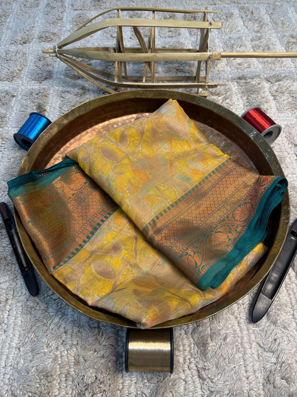 Eccentric zari weave Softsilk Banarasi Saree