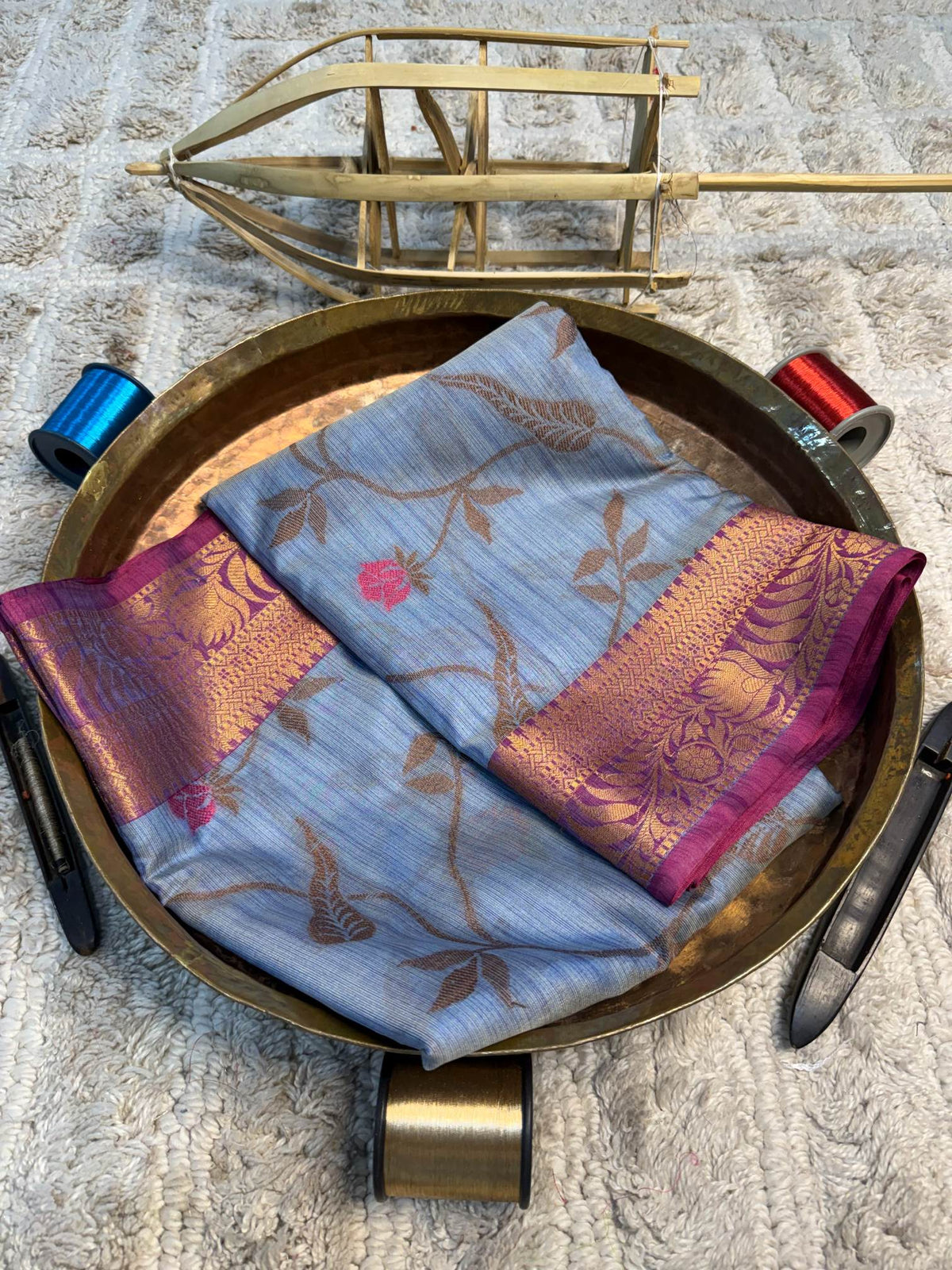 Eccentric zari weave Softsilk Banarasi Saree