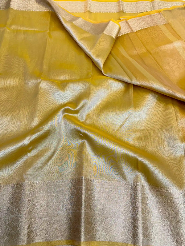 Jahnvi Kapoor Inspired Tissue Silk Saree