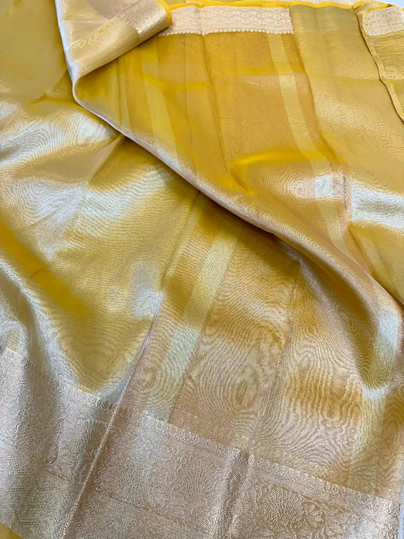 Jahnvi Kapoor Inspired Tissue Silk Saree