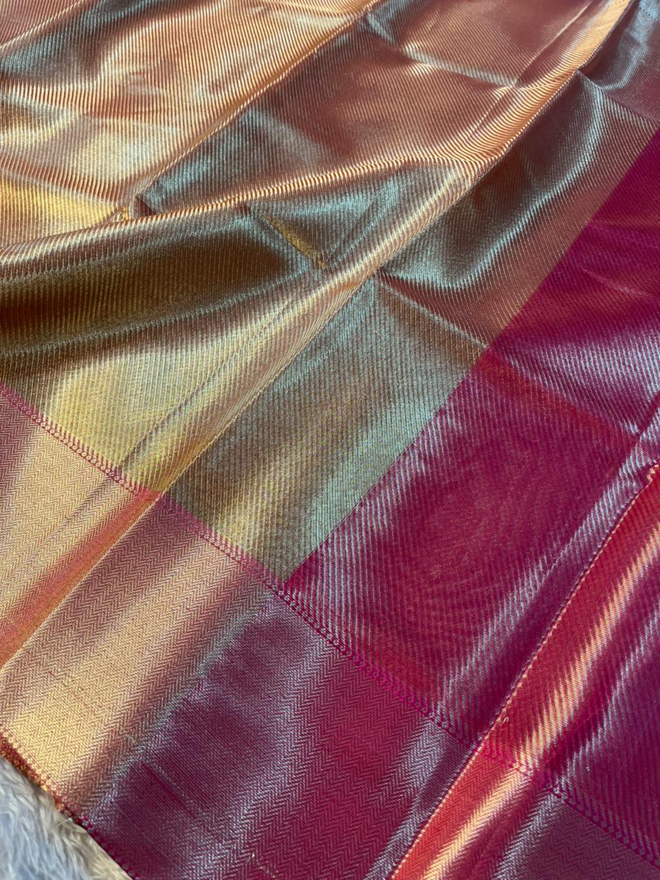 Jyothika Ma’am Inspired Kanjivaram Tissue Silk Banarasi Saree