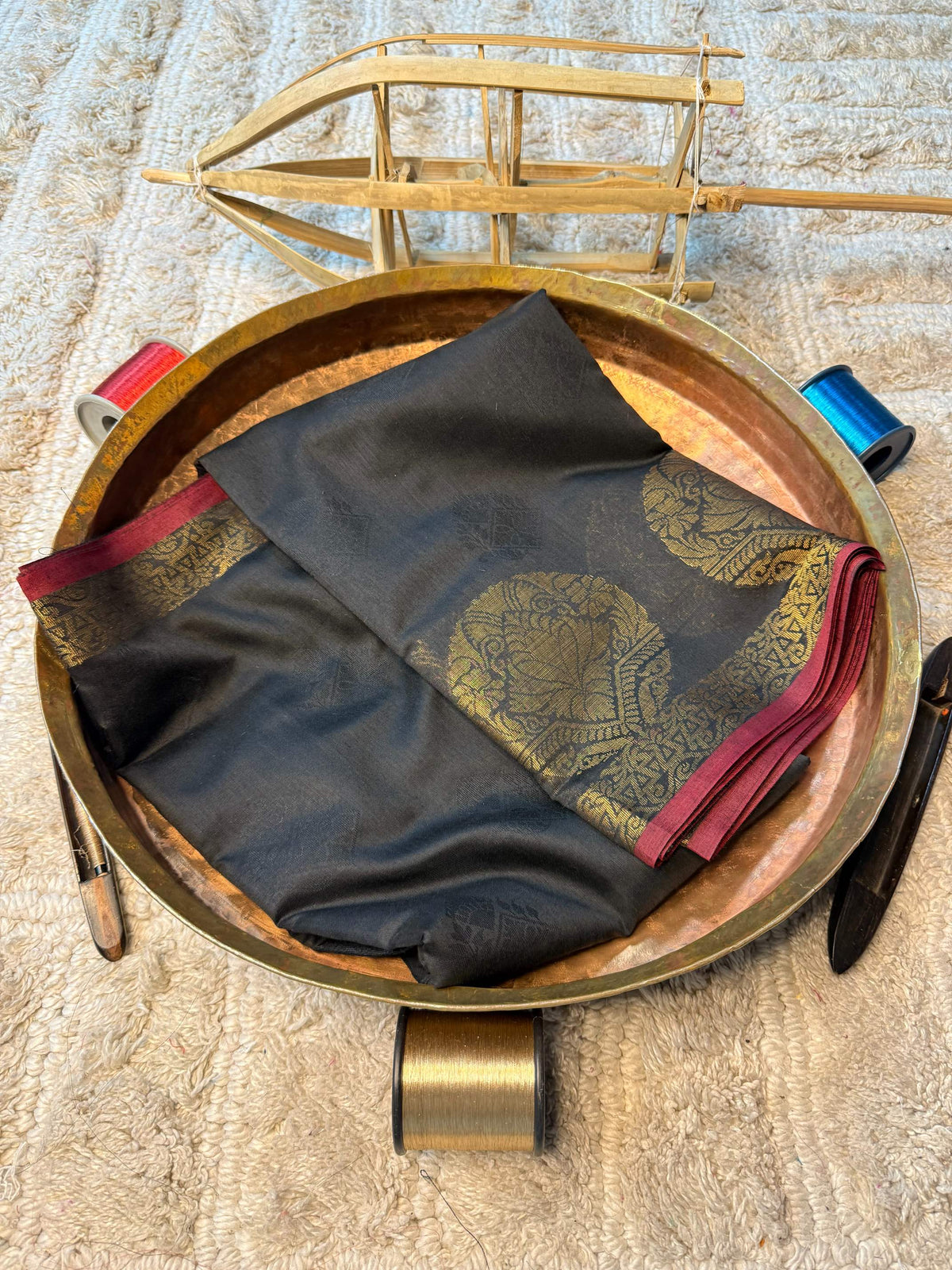 Eccentric zari weave Softsilk Banarasi Saree
