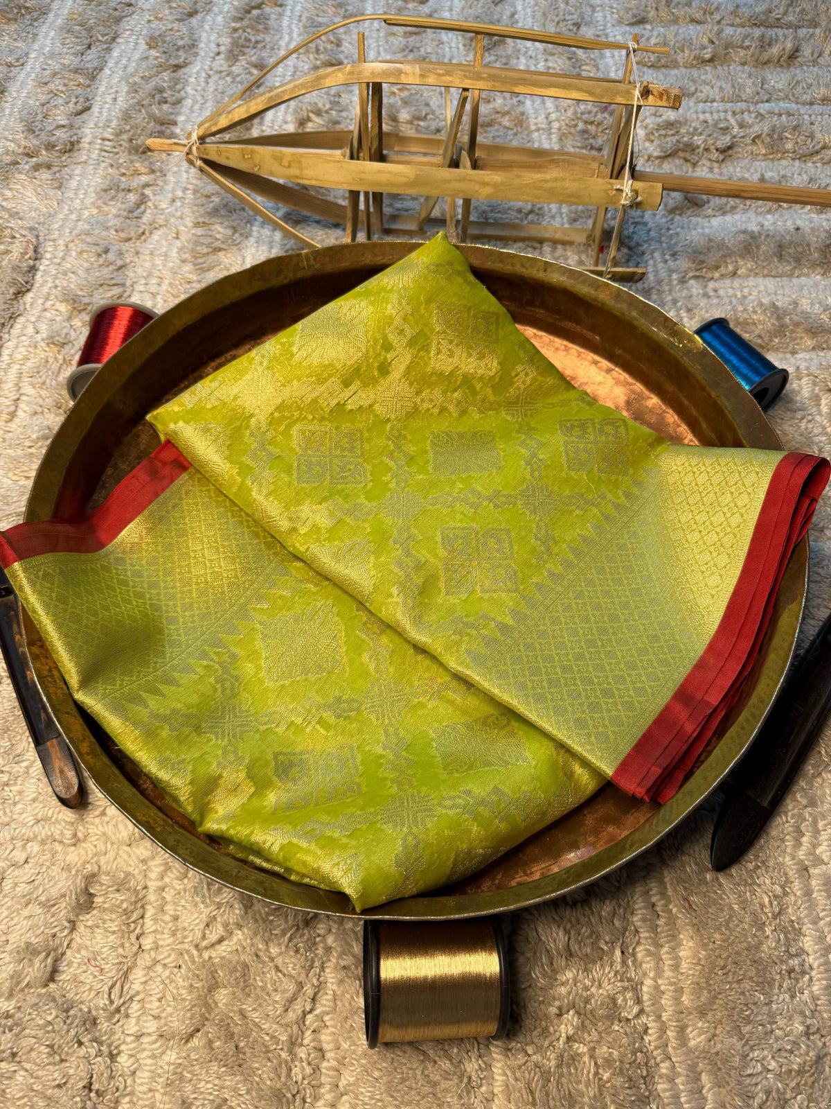 Eccentric zari weave Softsilk Banarasi Saree