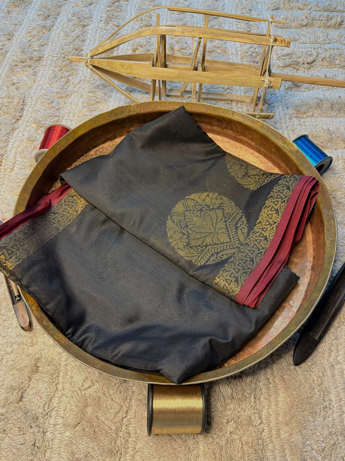 Eccentric zari weave Softsilk Banarasi Saree
