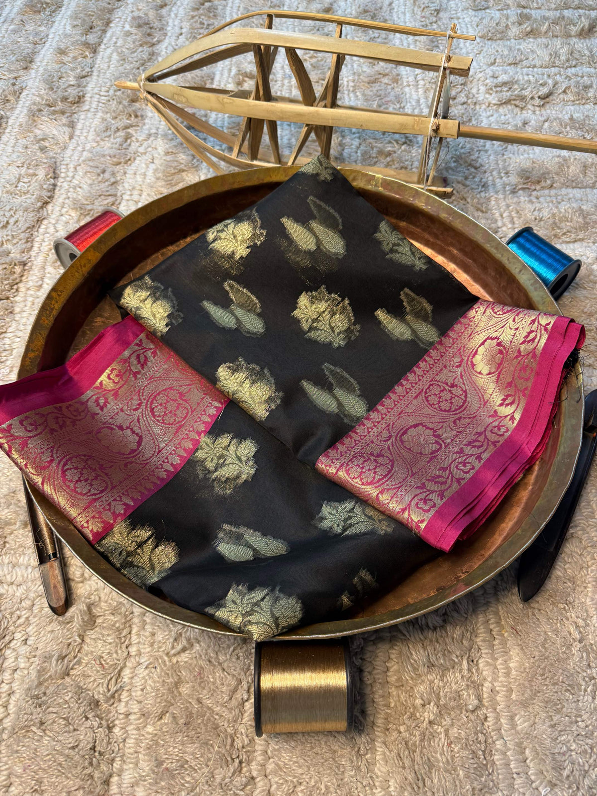 Eccentric zari weave Softsilk Banarasi Saree
