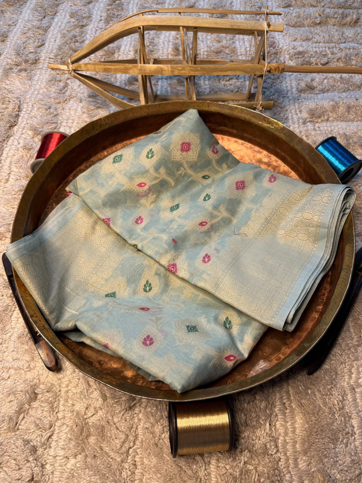 Eccentric zari weave Softsilk Banarasi Saree
