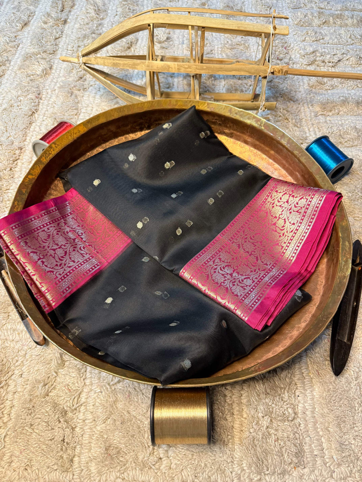 Eccentric zari weave Softsilk Banarasi Saree