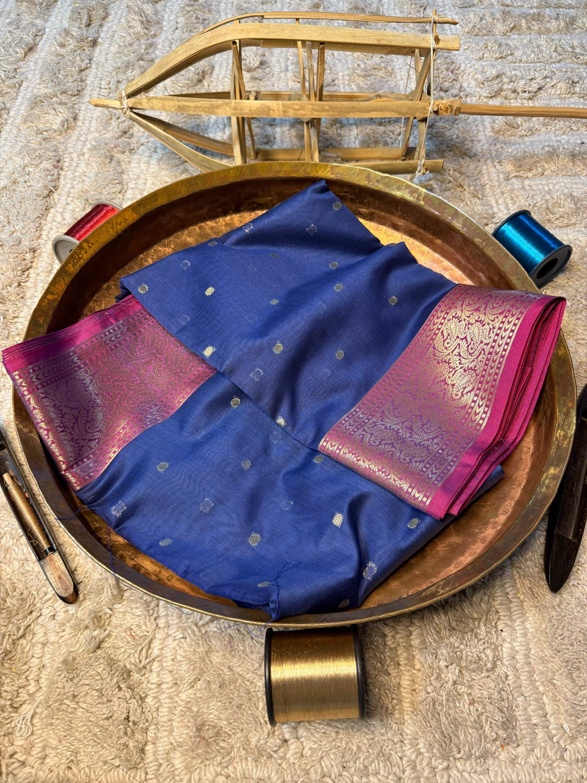 Eccentric zari weave Softsilk Banarasi Saree