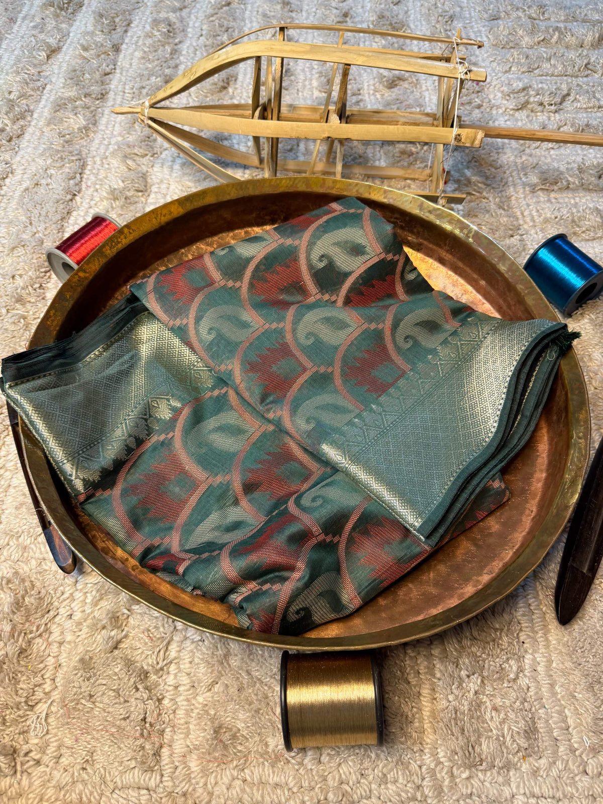 Eccentric zari weave Softsilk Banarasi Saree