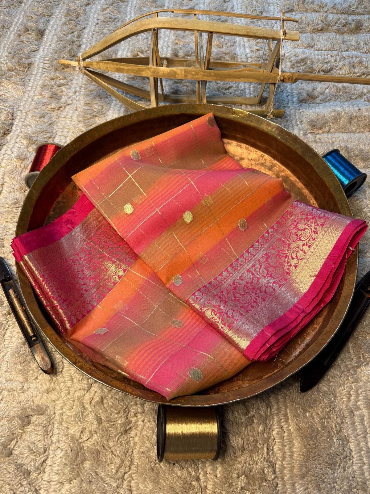 Eccentric zari weave Softsilk Banarasi Saree
