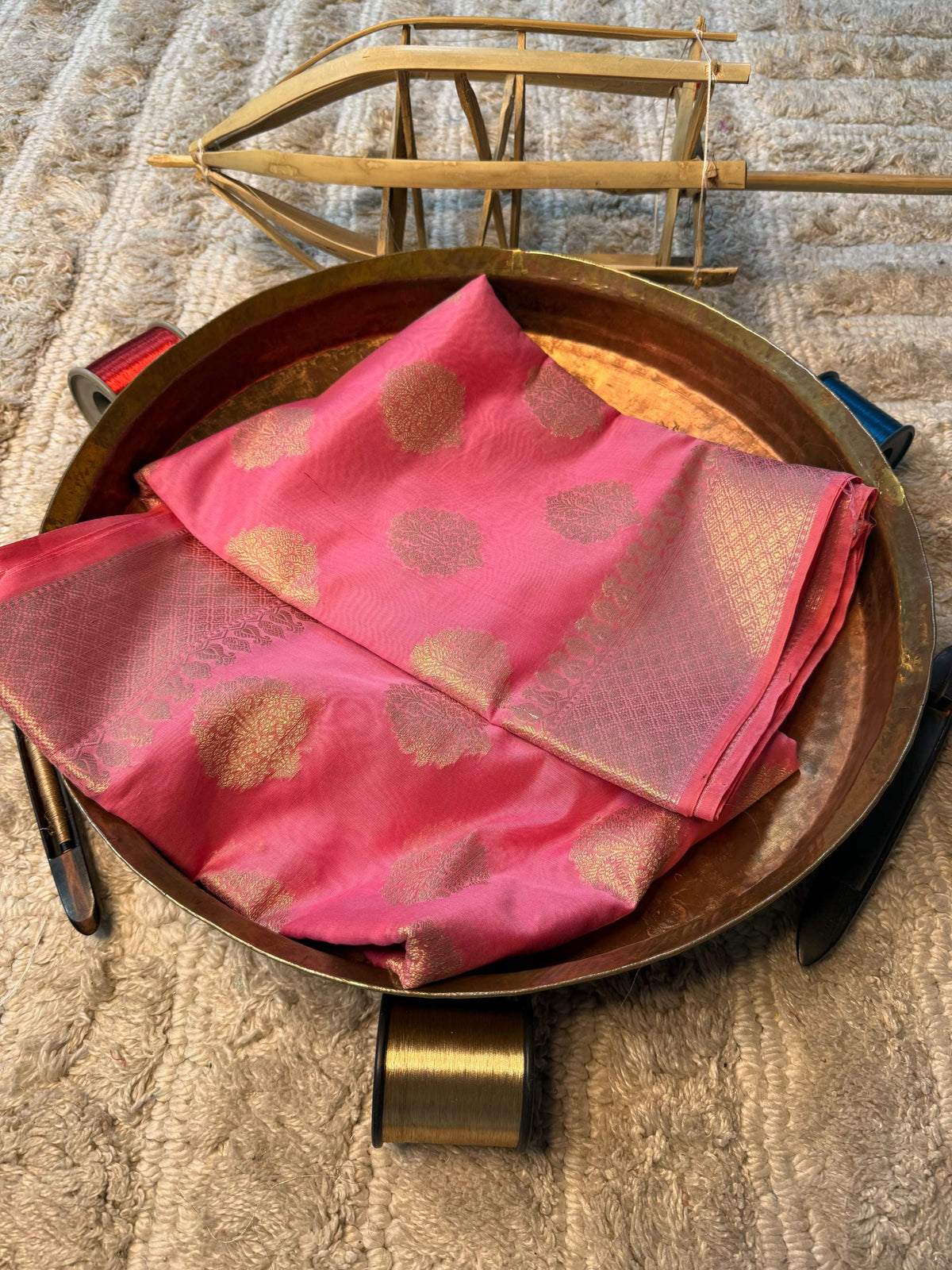 Eccentric zari weave Softsilk Banarasi Saree