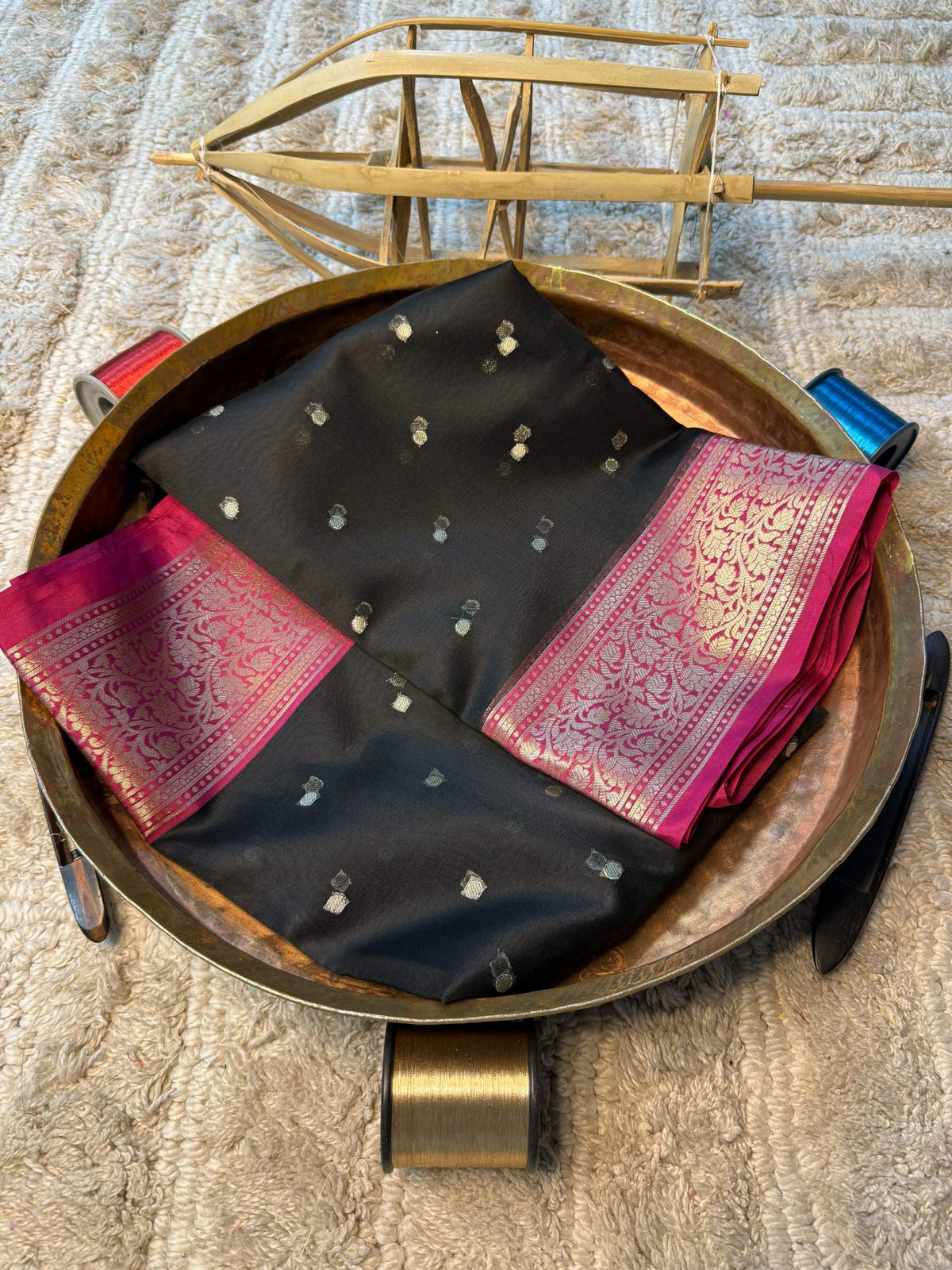 Eccentric zari weave Softsilk Banarasi Saree