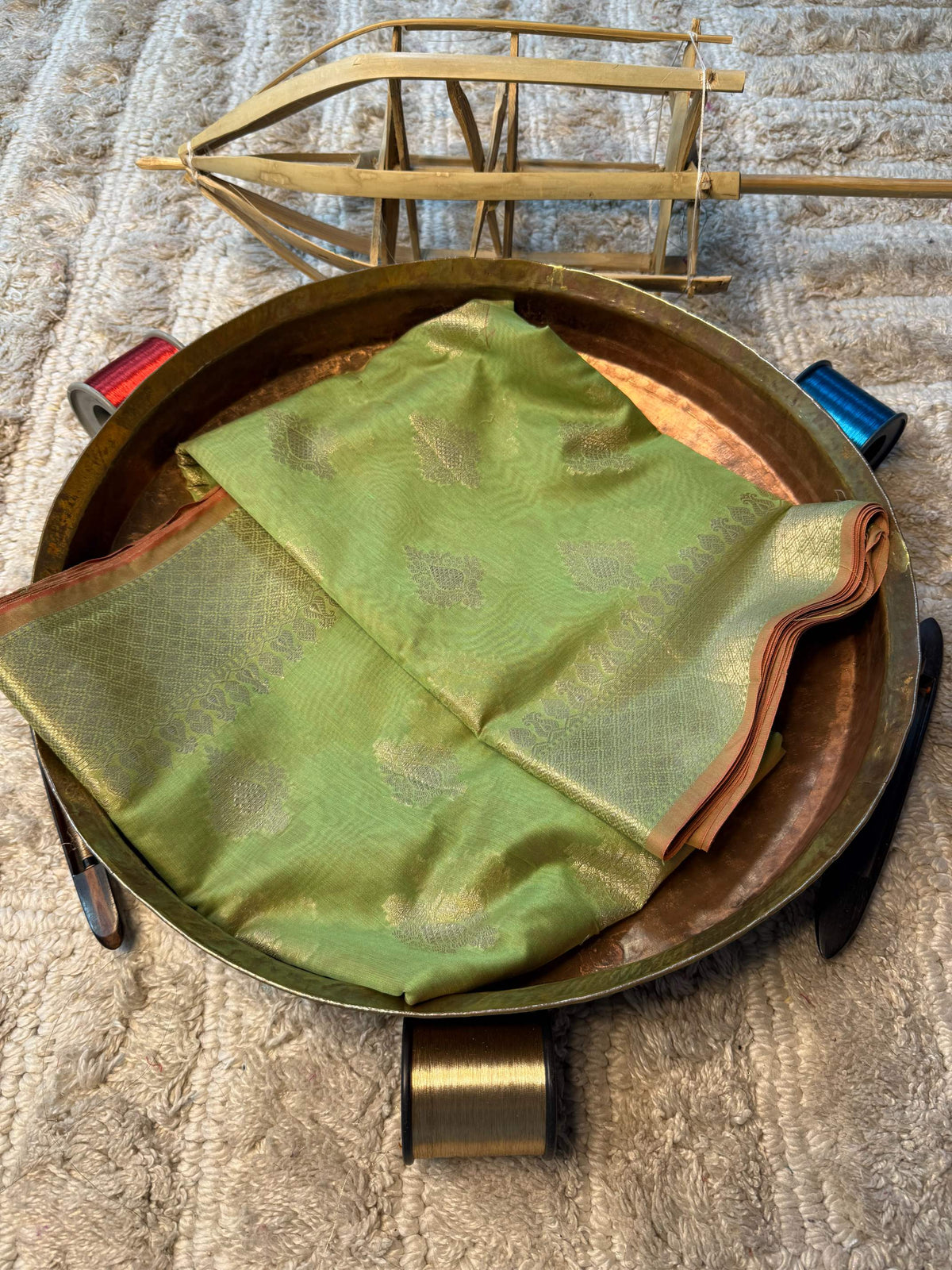 Eccentric zari weave Softsilk Banarasi Saree