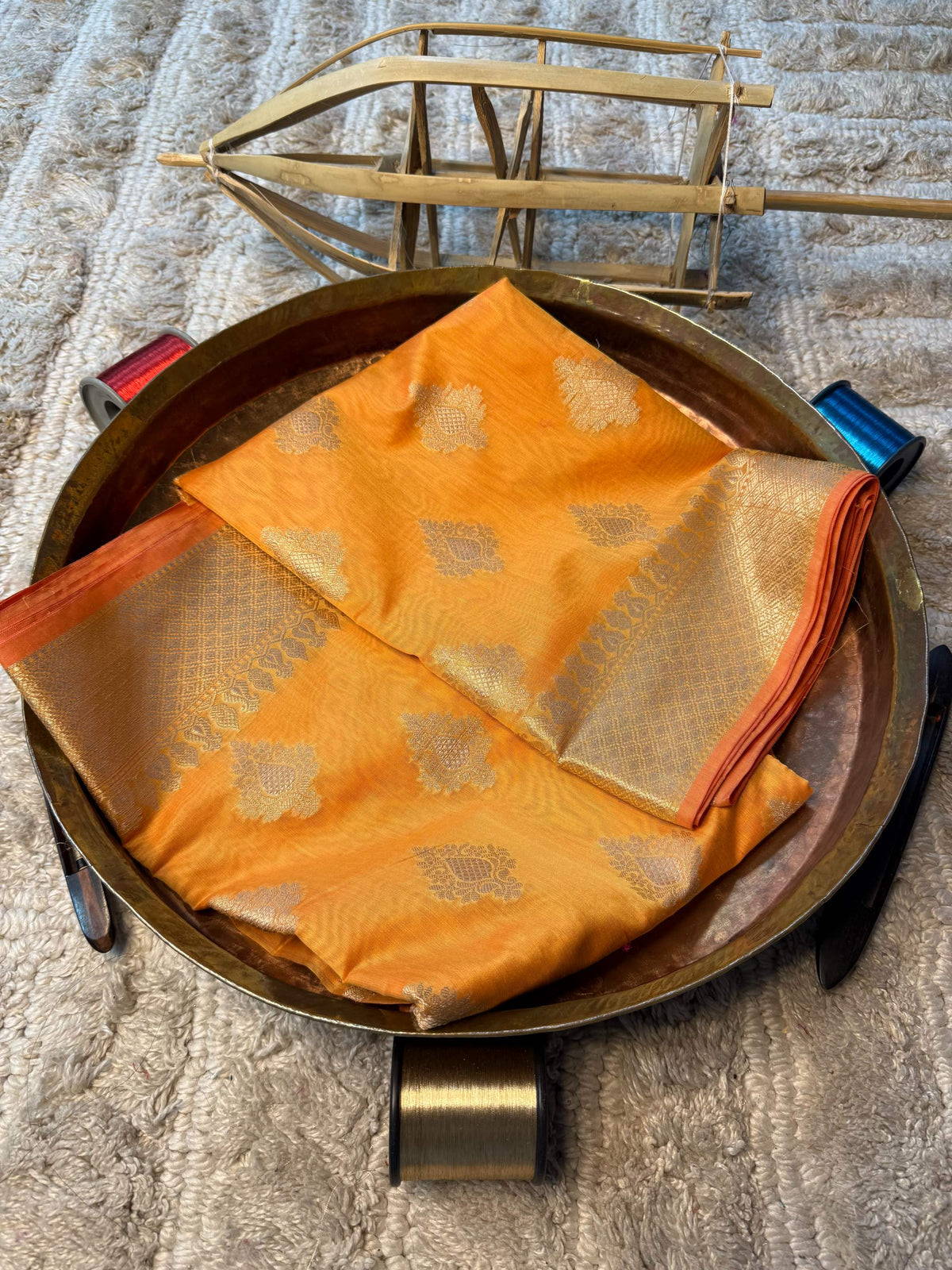 Eccentric zari weave Softsilk Banarasi Saree