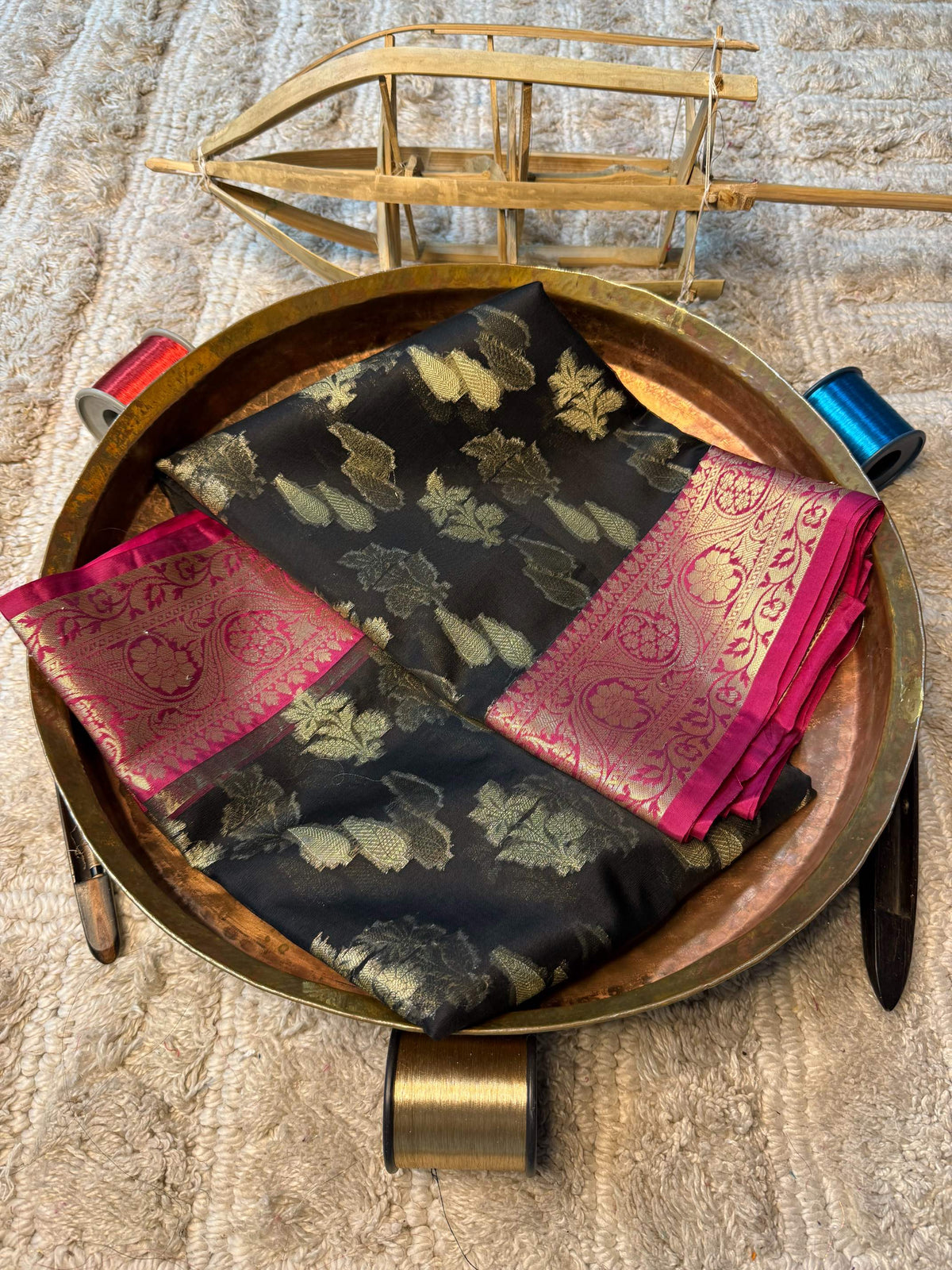 Eccentric zari weave Softsilk Banarasi Saree