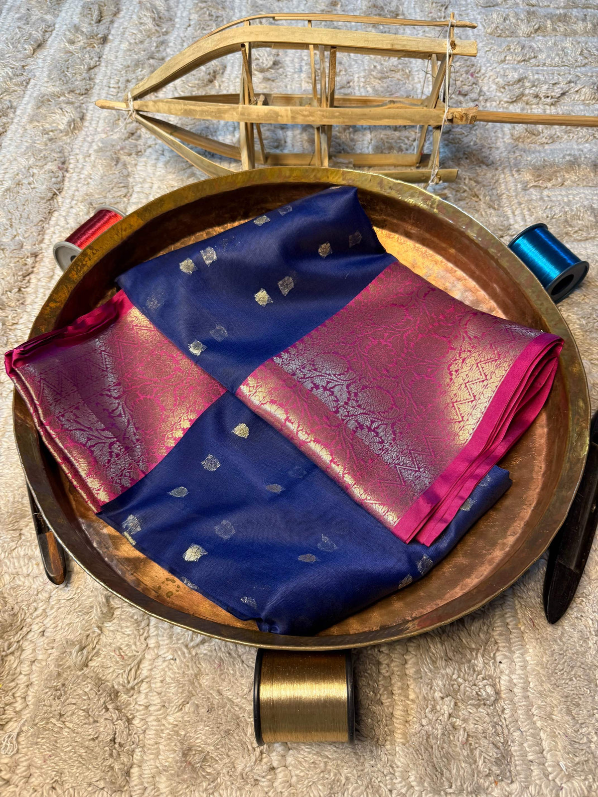 Eccentric zari weave Softsilk Banarasi Saree
