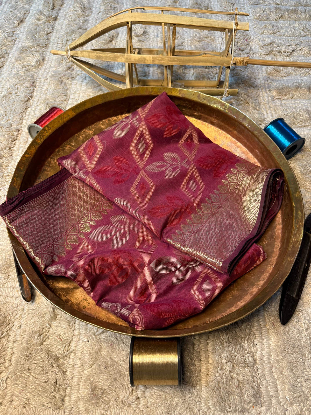 Eccentric zari weave Softsilk Banarasi Saree