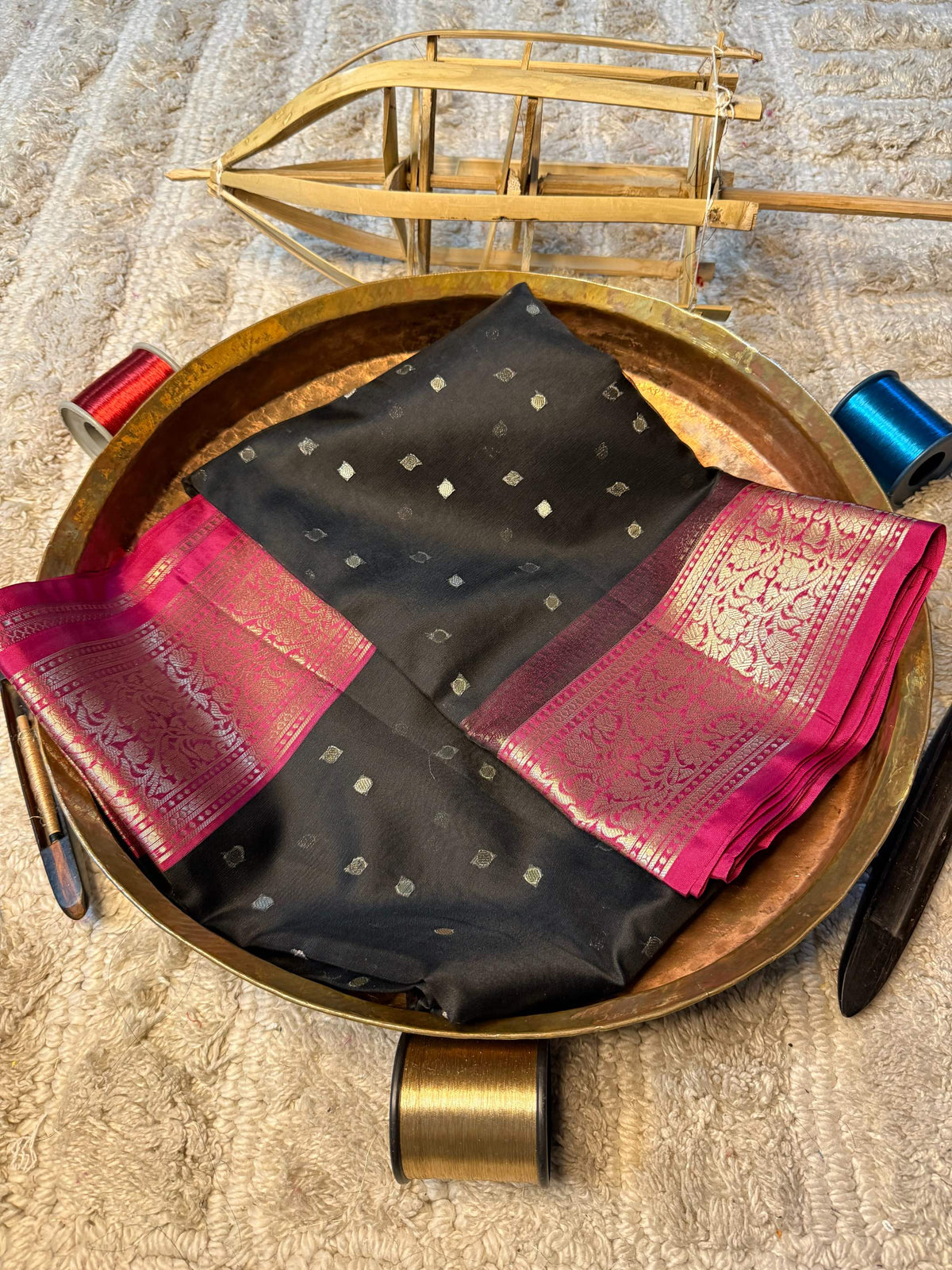 Eccentric zari weave Softsilk Banarasi Saree