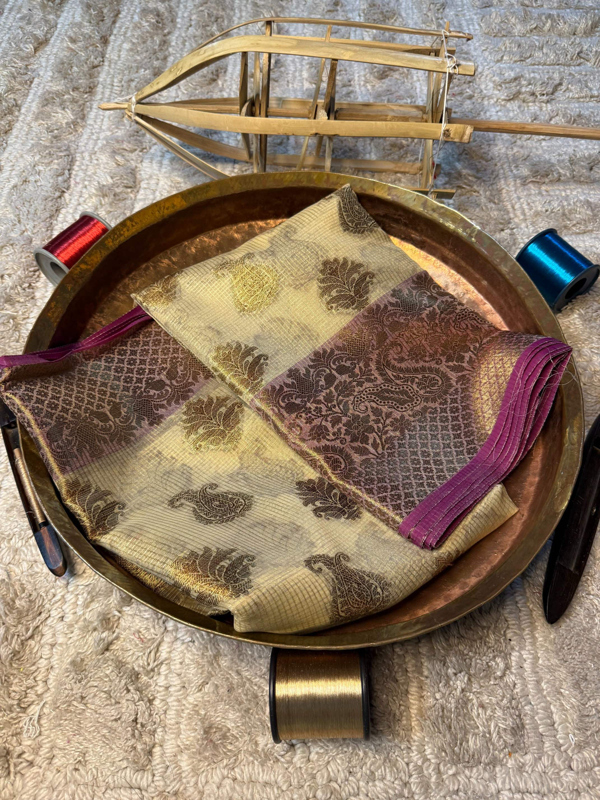 Eccentric zari weave Softsilk Banarasi Saree