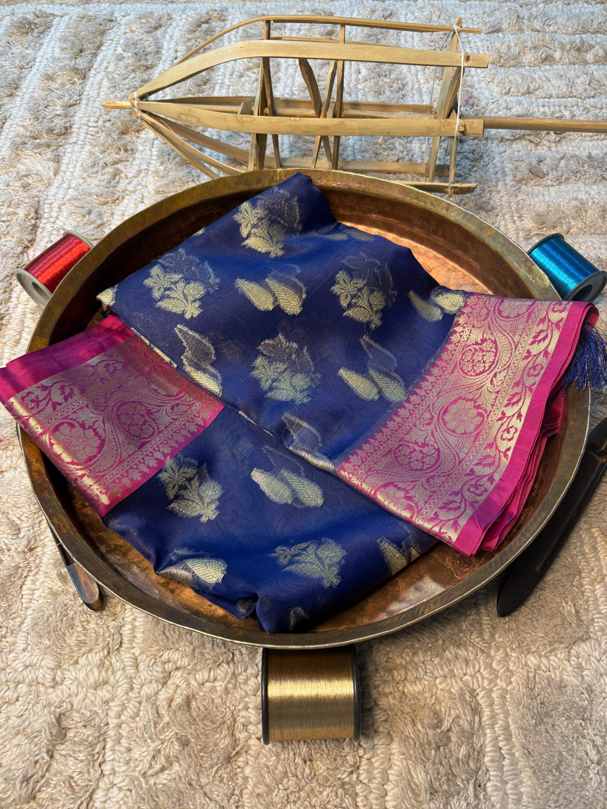 Eccentric zari weave Softsilk Banarasi Saree