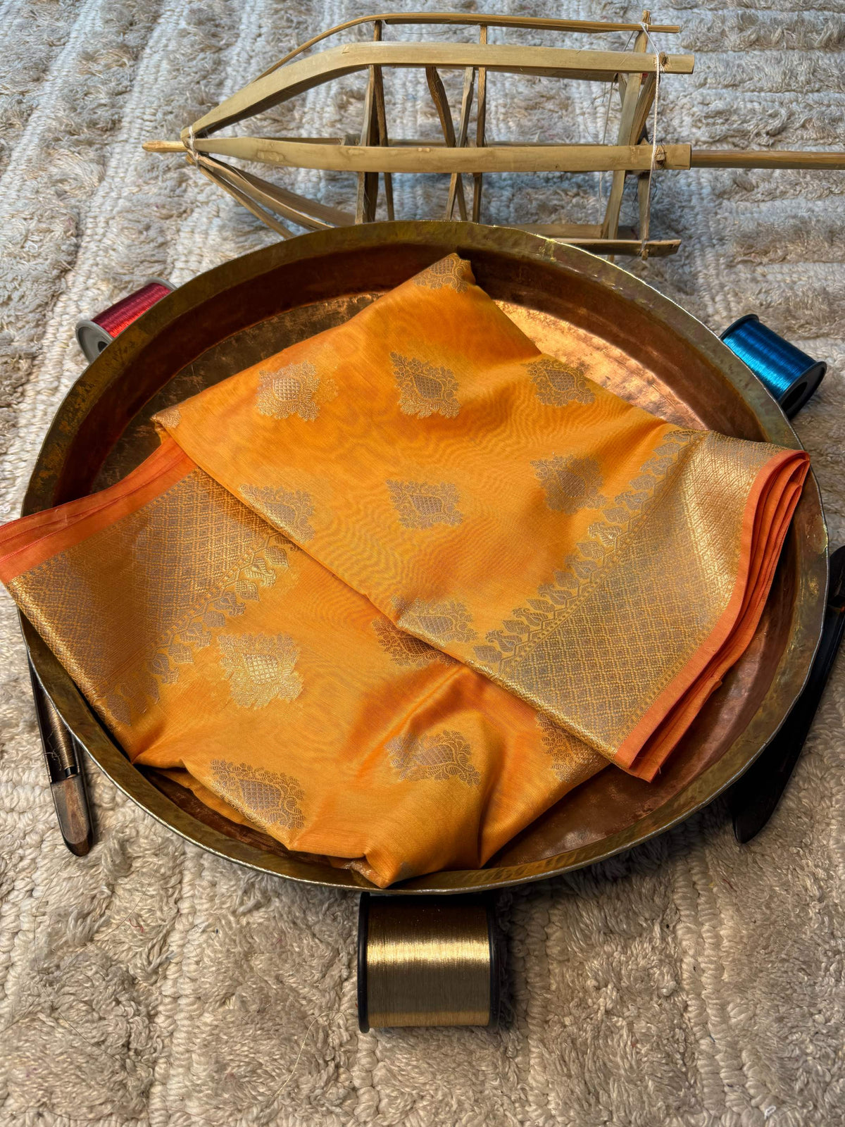 Eccentric zari weave Softsilk Banarasi Saree