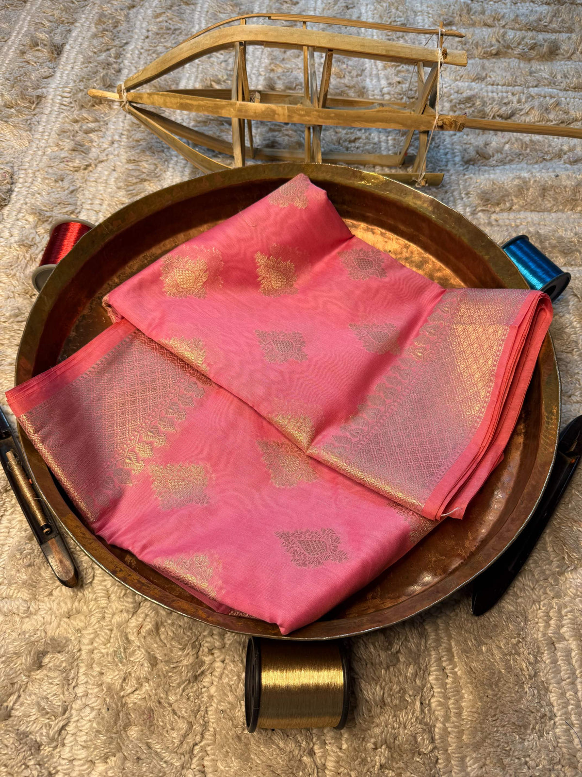 Eccentric zari weave Softsilk Banarasi Saree
